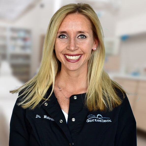 a portrait of Jessica Waterbury for Great Plains Dental in Sioux Falls, SD